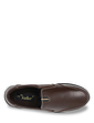 Dr Keller Wide Fit Leather Slip On Shoe With Rubber Sole Brown