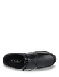 Dr Keller Wide Fit Leather Shoe With Rubber Sole - Black