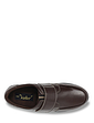 Dr Keller Wide Fit Leather Shoe With Rubber Sole - Brown