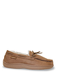 Padders Washable Wide G Fit Thermal Lined Moccasin Slipper - Chestnut