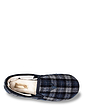 Padders Wide G Fit Slip On Slipper With Sherpa Lining - Navy