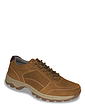 Mens Catesby Leather Walking Shoe With Contrast Trim - Coffee
