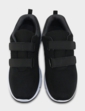 Pegasus Wide Fit Touch Fasten Lightweight Trainer - Black
