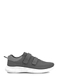 Pegasus Wide Fit Touch Fasten Fly Knit Trainer - Grey