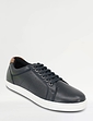Pegasus Wide Fit Leather Lace Trainer - Navy