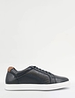 Pegasus Wide Fit Leather Lace Trainer - Navy
