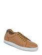 Pegasus Wide Fit Leather Lace Trainer - Tan