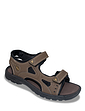 Wide Fit Touch Fasten Sandal Brown