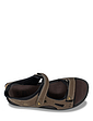 Wide Fit Touch Fasten Sandal Brown