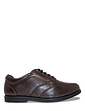 Pegasus Wide Fit Leather Lace Comfort Shoes Brown