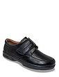 Dr Keller Wide Fit Touch Fasten Shoes Black