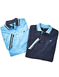 Pegasus 2 Pack Cotton Pique Polo With Tipping - Navy