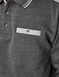 Pegasus Polo Sweatshirt With Chest Pocket - Charcoal