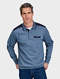 Pegasus Polo Sweatshirt With Chest Pocket - Denim