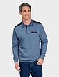 Pegasus Polo Sweatshirt With Chest Pocket - Denim