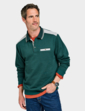 Pegasus Polo Sweatshirt With Chest Pocket - Forest Green