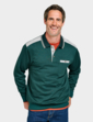 Pegasus Polo Sweatshirt With Chest Pocket - Forest Green