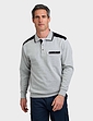 Pegasus Polo Sweatshirt With Chest Pocket - Grey