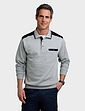 Pegasus Polo Sweatshirt With Chest Pocket - Grey