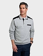 Pegasus Polo Sweatshirt With Chest Pocket - Grey