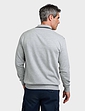 Pegasus Polo Sweatshirt With Chest Pocket - Grey