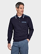 Pegasus Polo Sweatshirt With Chest Pocket - Navy