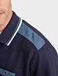 Pegasus Polo Sweatshirt With Chest Pocket - Navy