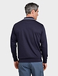 Pegasus Polo Sweatshirt With Chest Pocket - Navy