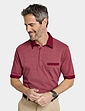 Pegasus Tailored Collar Cotton Polo With Chest Pocket - Burgundy