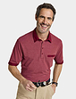 Pegasus Tailored Collar Cotton Polo With Chest Pocket - Burgundy