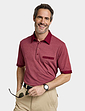 Pegasus Tailored Collar Cotton Polo With Chest Pocket - Burgundy