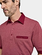 Pegasus Tailored Collar Cotton Polo With Chest Pocket - Burgundy