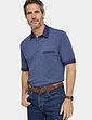 Pegasus Tailored Collar Cotton Polo With Chest Pocket - Navy