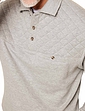 Pegasus Polo Quilted Sweatshirt With Chest Pocket Grey