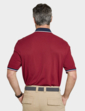 Pegasus 2 Pack Cotton Zip Neck Pique Polo - Red/Navy