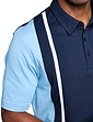 Pegasus Cut and Sew Polo with Tailored Collar - Navy