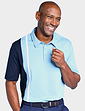 Pegasus Cut and Sew Polo with Tailored Collar - Sky