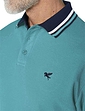 Pegasus 2 Pack Cotton Knitted Pique Polo with Tipping - Navy
