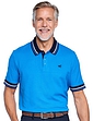Pegasus 2 Pack Cotton Knitted Pique Polo with Tipping - Royal Blue