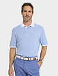 Pegasus 2 Pack Cotton Knitted Pique Polo with Tipping - Sky