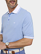 Pegasus 2 Pack Cotton Knitted Pique Polo with Tipping - Sky