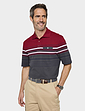 Pegasus 2 Pack Stripe and Plain Pique Polo - Red