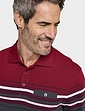 Pegasus 2 Pack Stripe and Plain Pique Polo - Red