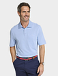 Pegasus 2 Pack Stripe and Plain Pique Polo - Sky