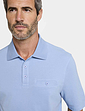 Pegasus 2 Pack Stripe and Plain Pique Polo - Sky
