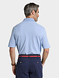 Pegasus 2 Pack Stripe and Plain Pique Polo - Sky