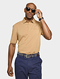 Pegasus 2 Pack Printed Plain Polo - Tan