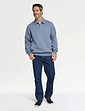 Pegasus Quilted Sweatshirt - Denim