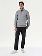 Crew Clothing Zip Sweatshirt - Grey Marl