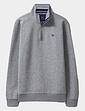 Crew Clothing Zip Sweatshirt - Grey Marl